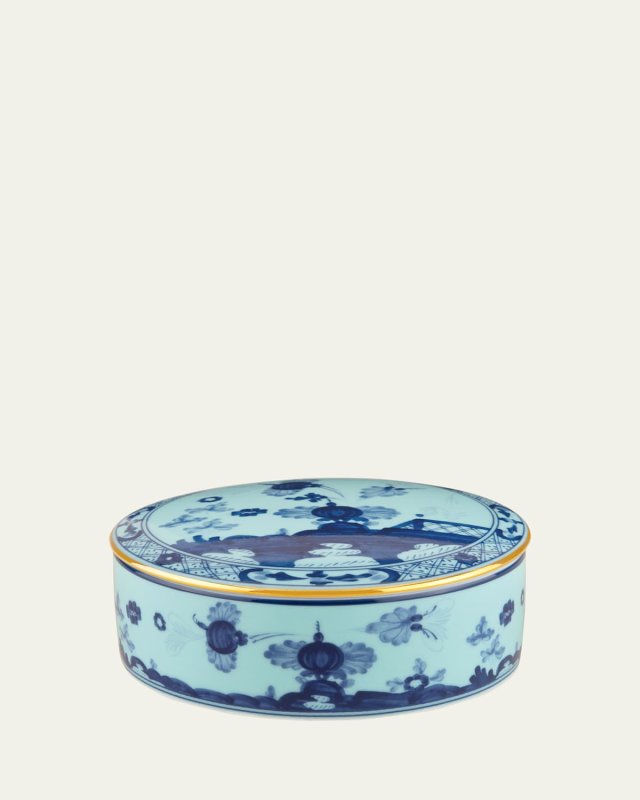 Iris Round Covered Box